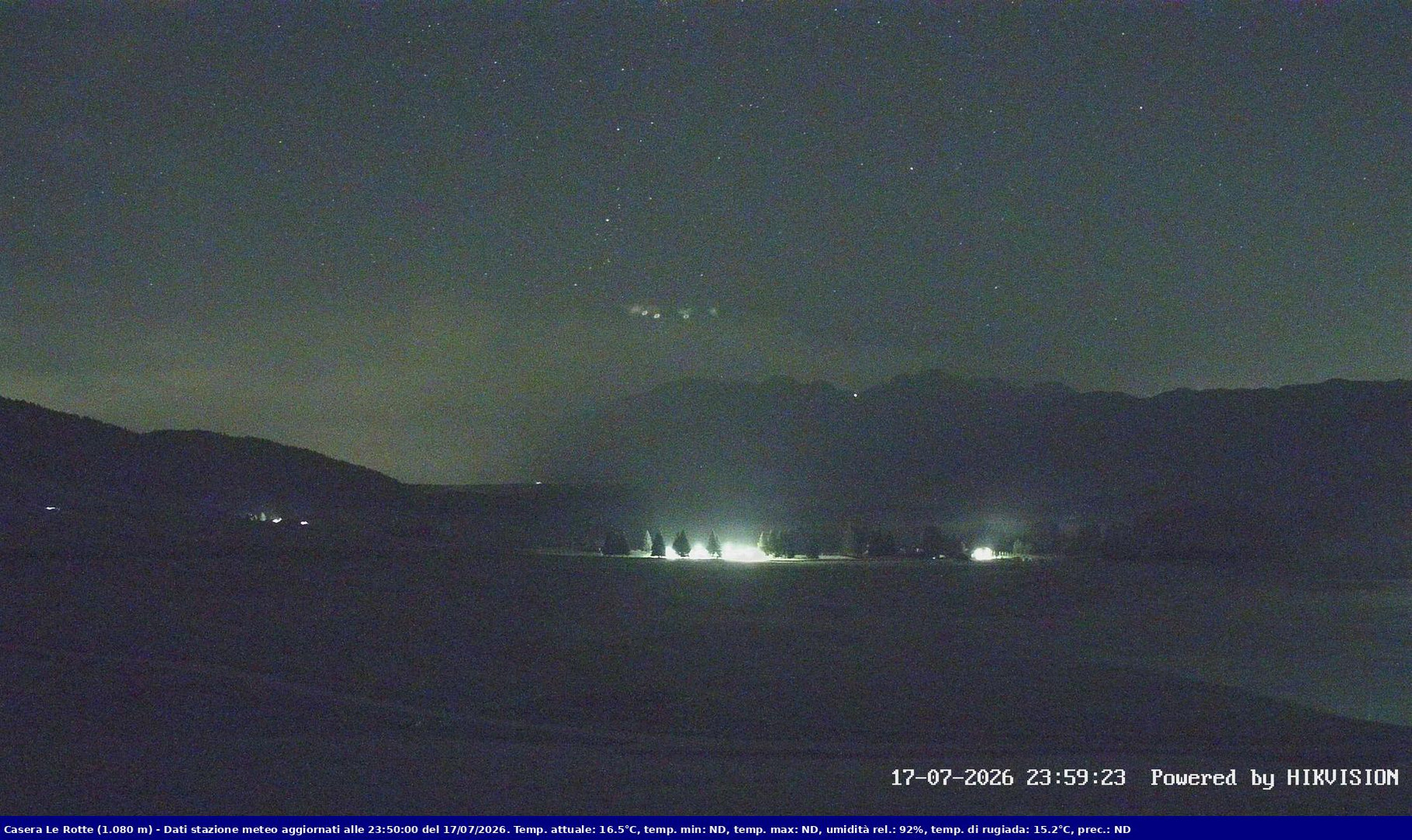 time-lapse frame, Pian Cansiglio - Casera Le Rotte webcam