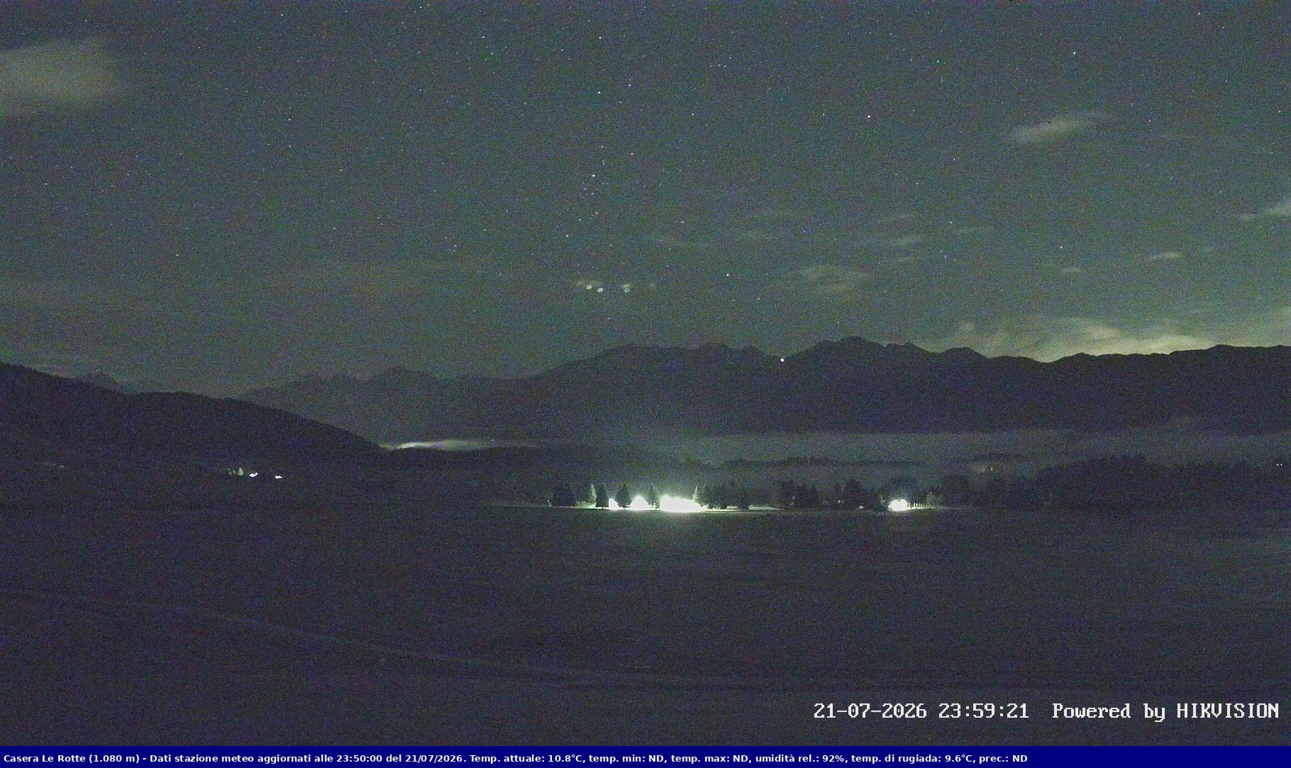 time-lapse frame, Pian Cansiglio - Casera Le Rotte webcam