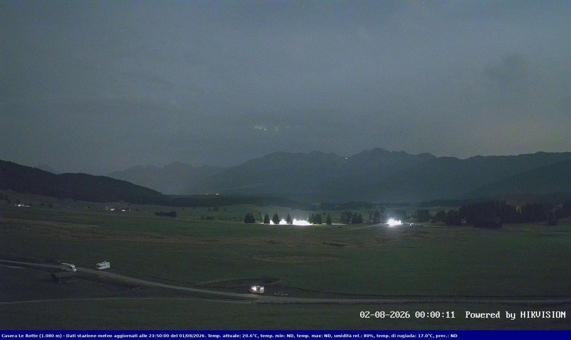 time-lapse frame, Pian Cansiglio - Casera Le Rotte webcam
