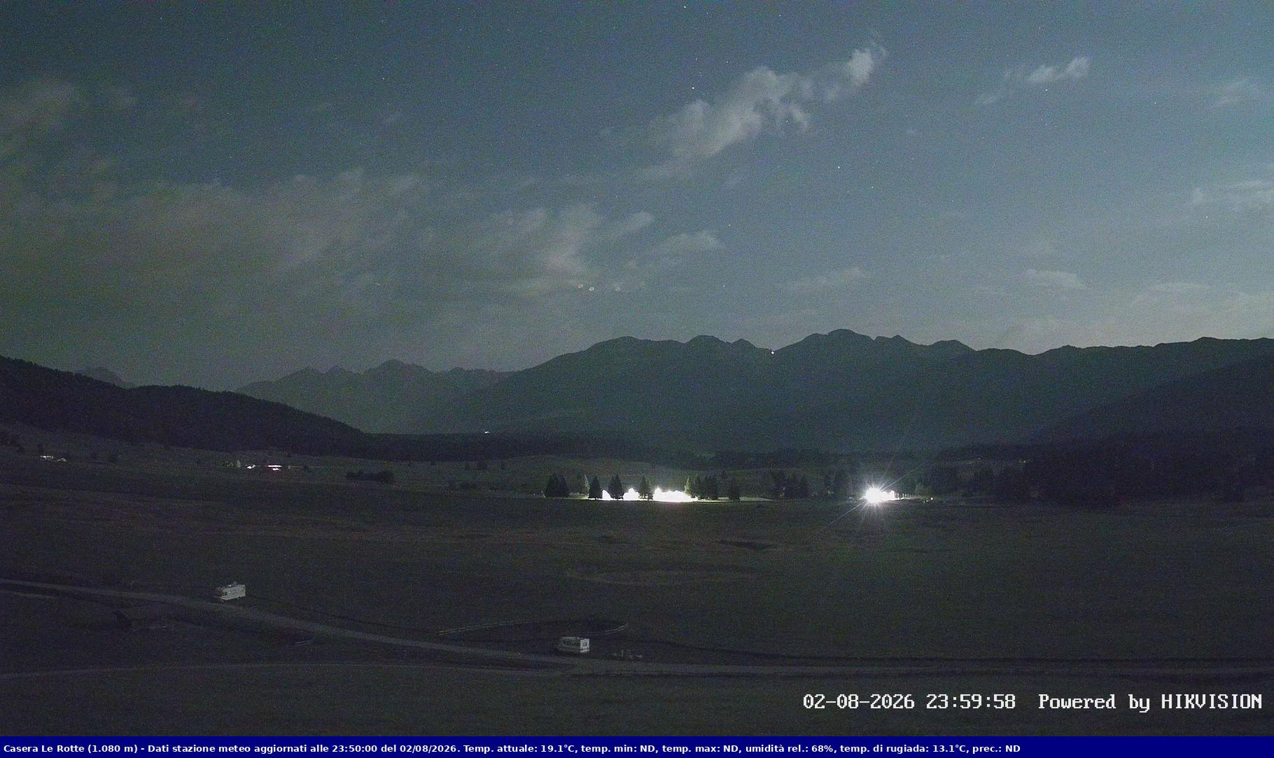 time-lapse frame, Pian Cansiglio - Casera Le Rotte webcam