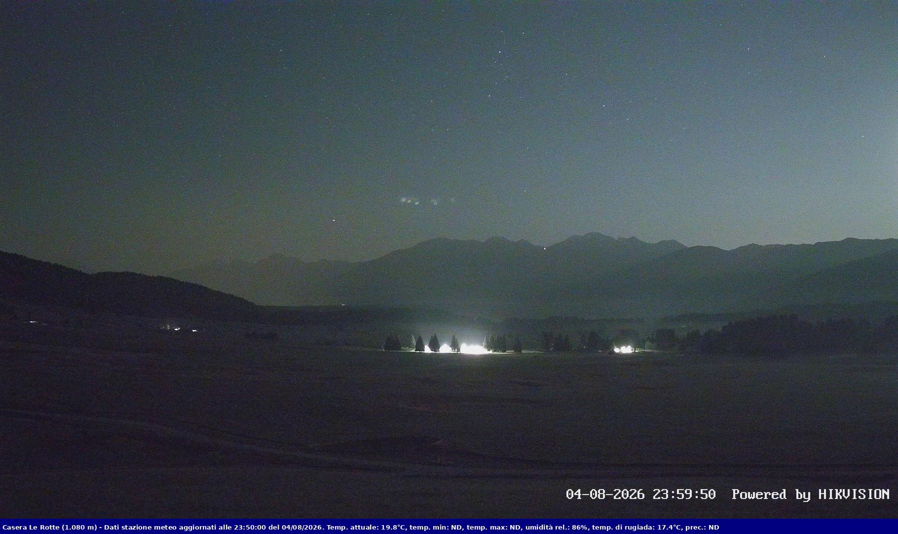 time-lapse frame, Pian Cansiglio - Casera Le Rotte webcam