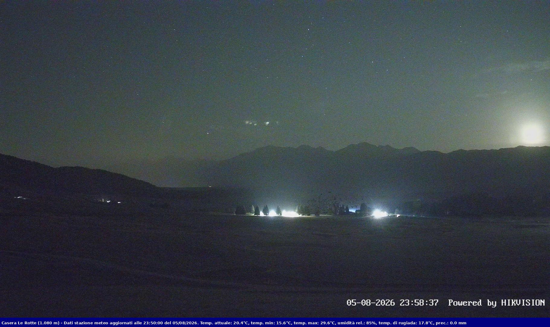 time-lapse frame, Pian Cansiglio - Casera Le Rotte webcam