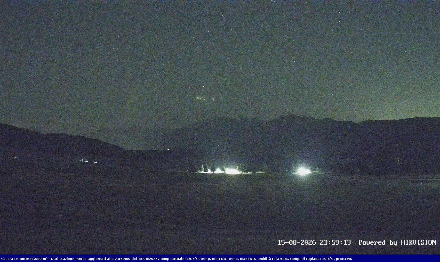time-lapse frame, Pian Cansiglio - Casera Le Rotte webcam