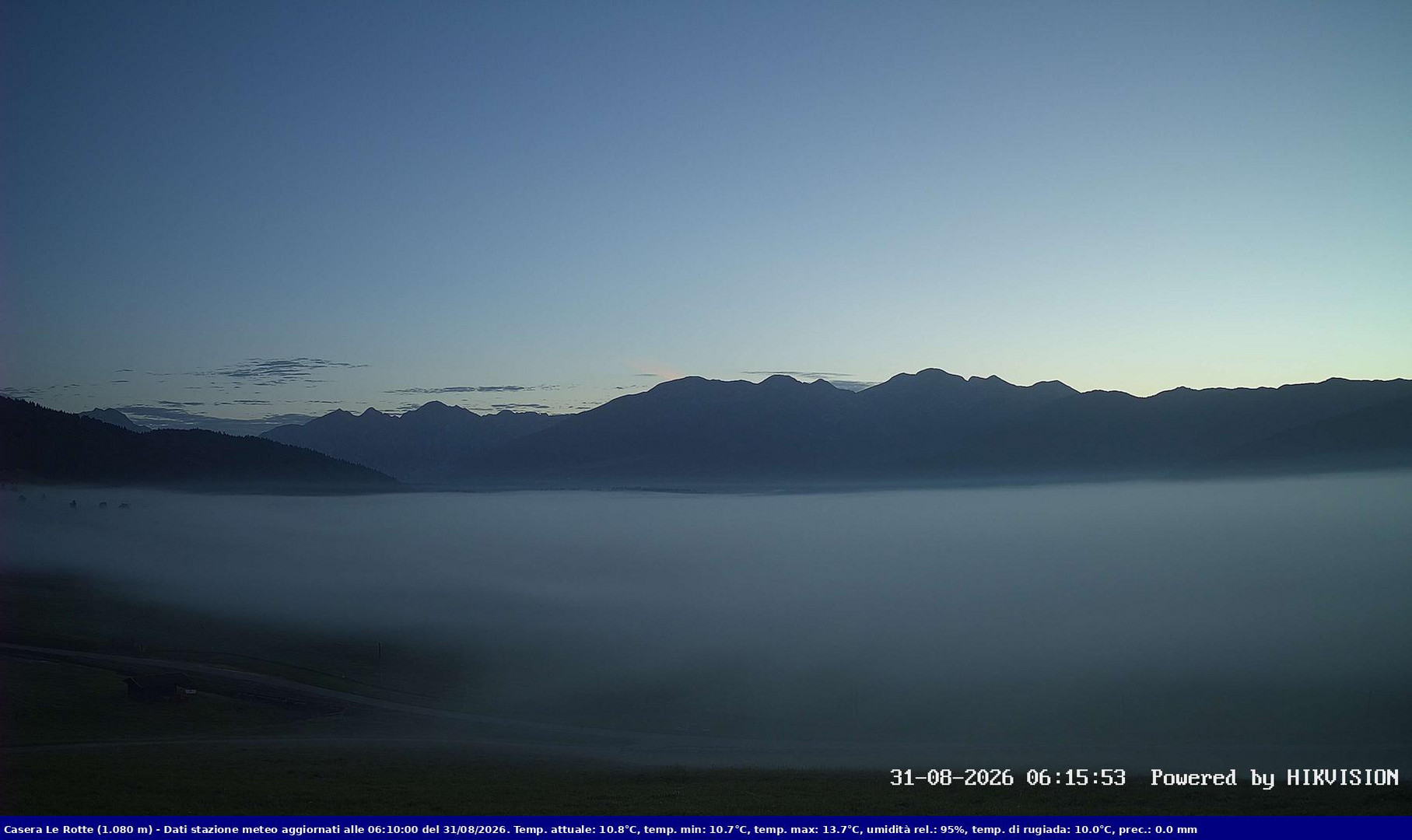 view from Pian Cansiglio - Casera Le Rotte on 2026-08-31