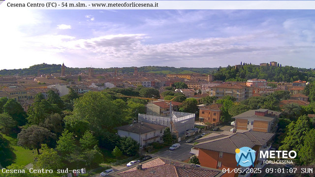 time-lapse frame, Cesena Centro webcam