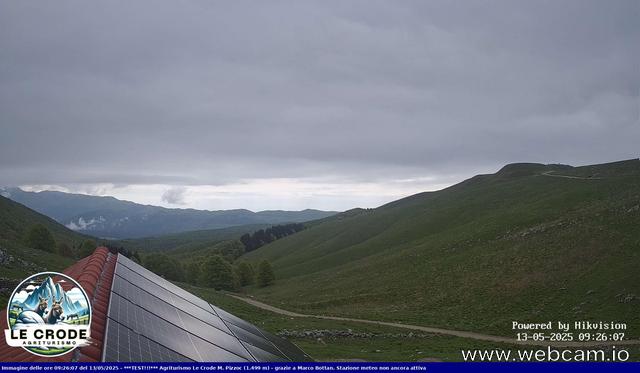 time-lapse frame, Agriturismo Le Crode - M. Pizzoc 1499m webcam