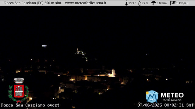 time-lapse frame, Rocca San Casciano webcam