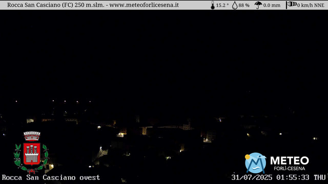 time-lapse frame, Rocca San Casciano webcam