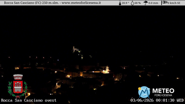 time-lapse frame, Rocca San Casciano webcam