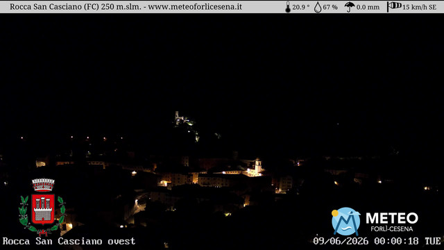 time-lapse frame, Rocca San Casciano webcam