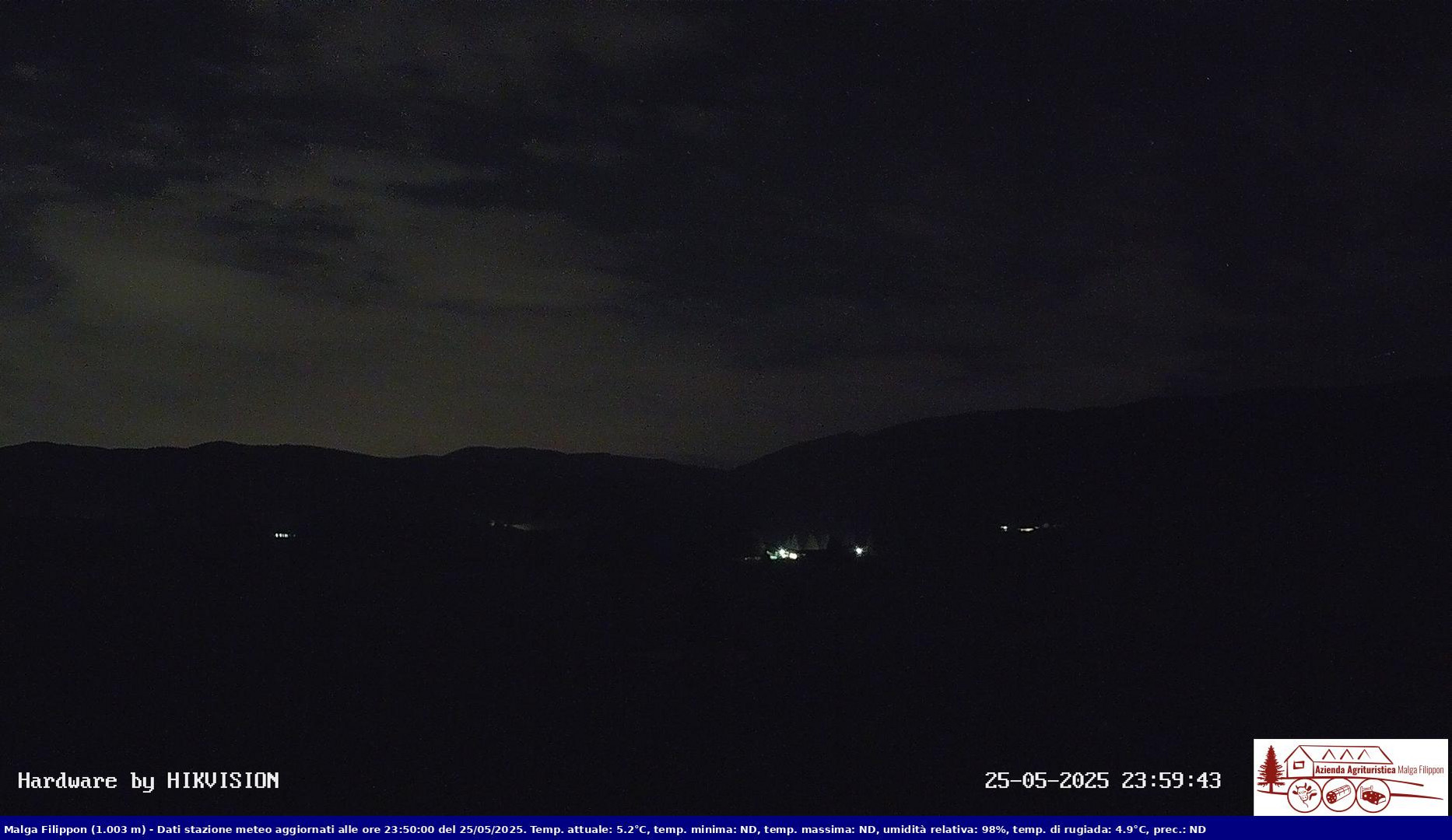 time-lapse frame, Pian Cansiglio - Agriturismo Malga Filippon webcam