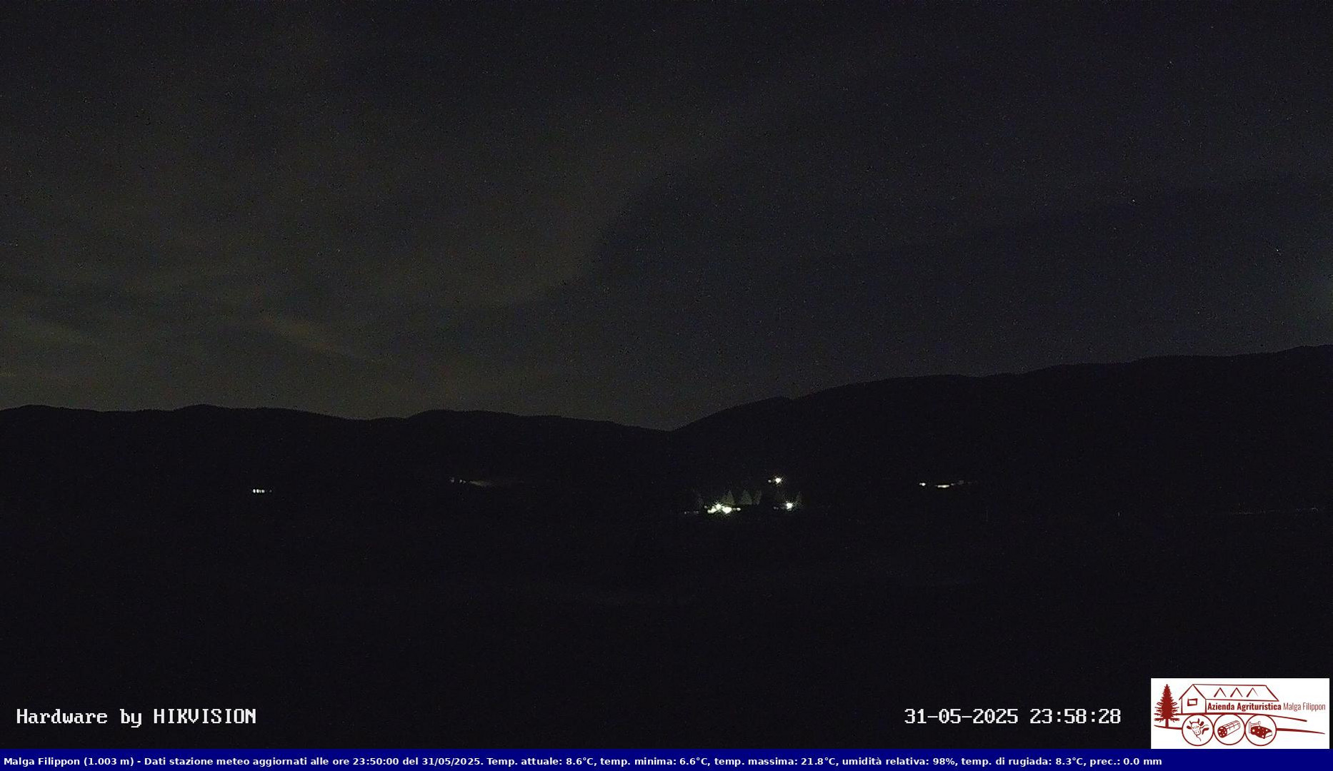 time-lapse frame, Pian Cansiglio - Agriturismo Malga Filippon webcam