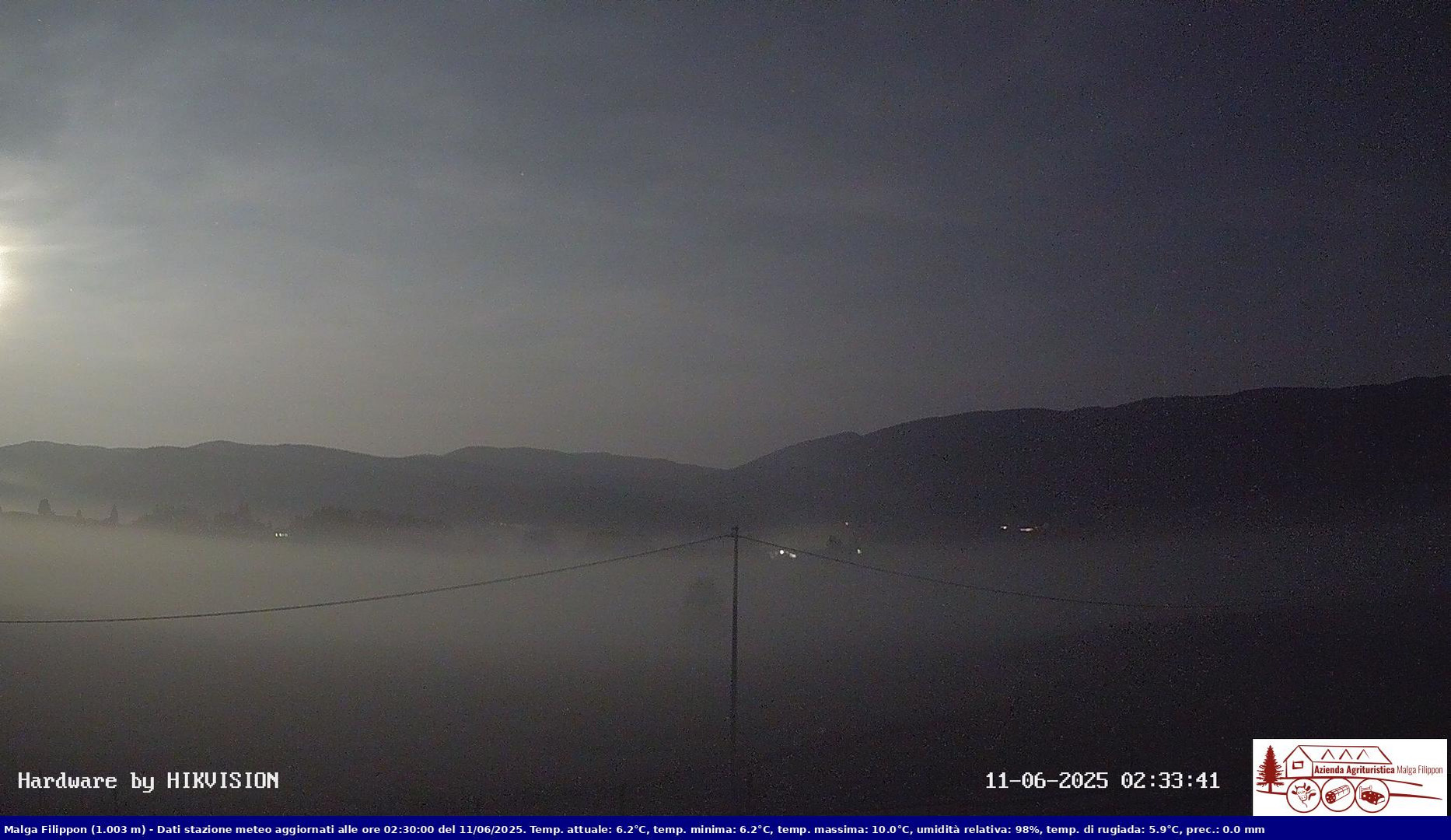 time-lapse frame, Pian Cansiglio - Agriturismo Malga Filippon webcam