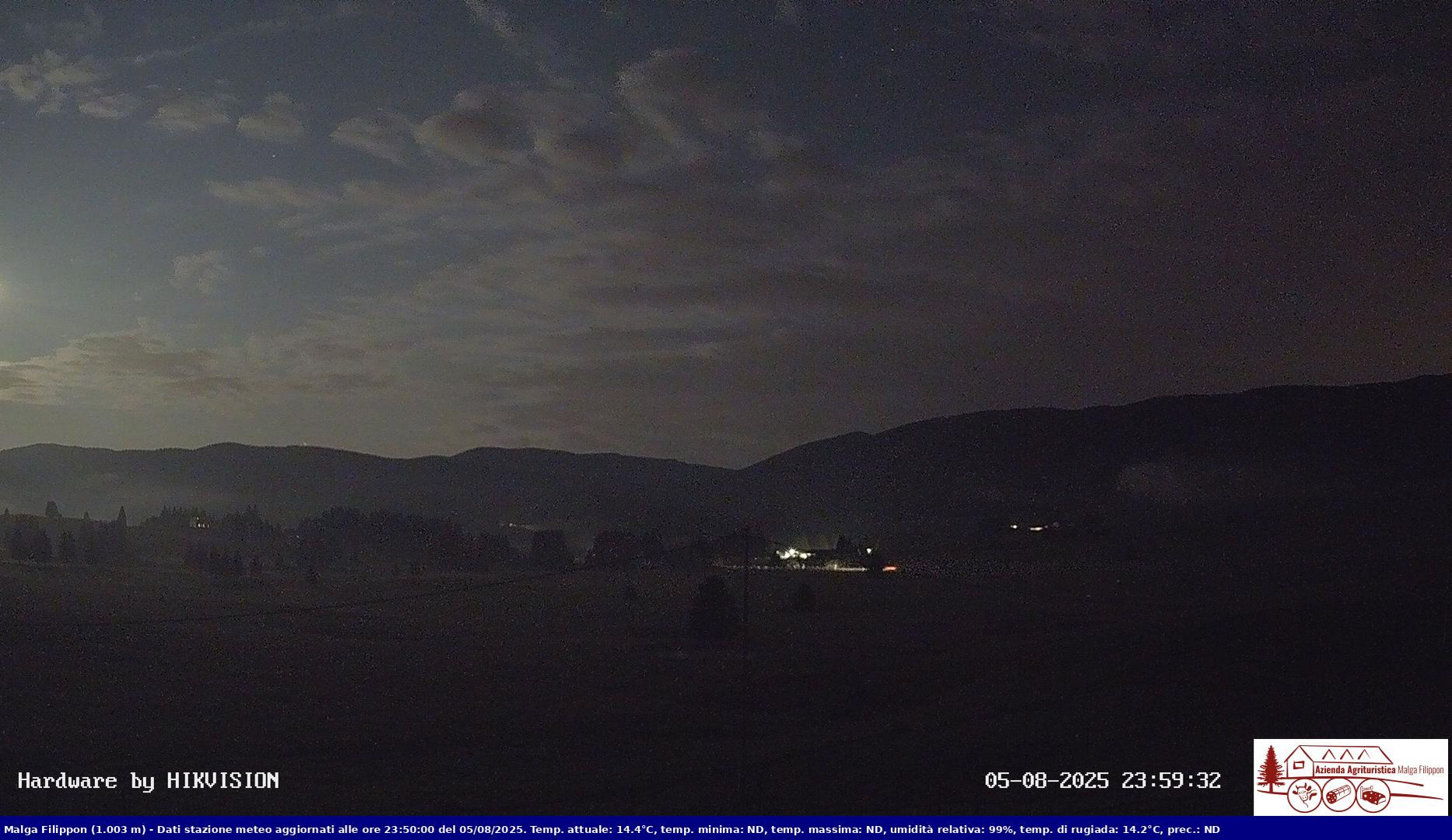 time-lapse frame, Pian Cansiglio - Agriturismo Malga Filippon webcam