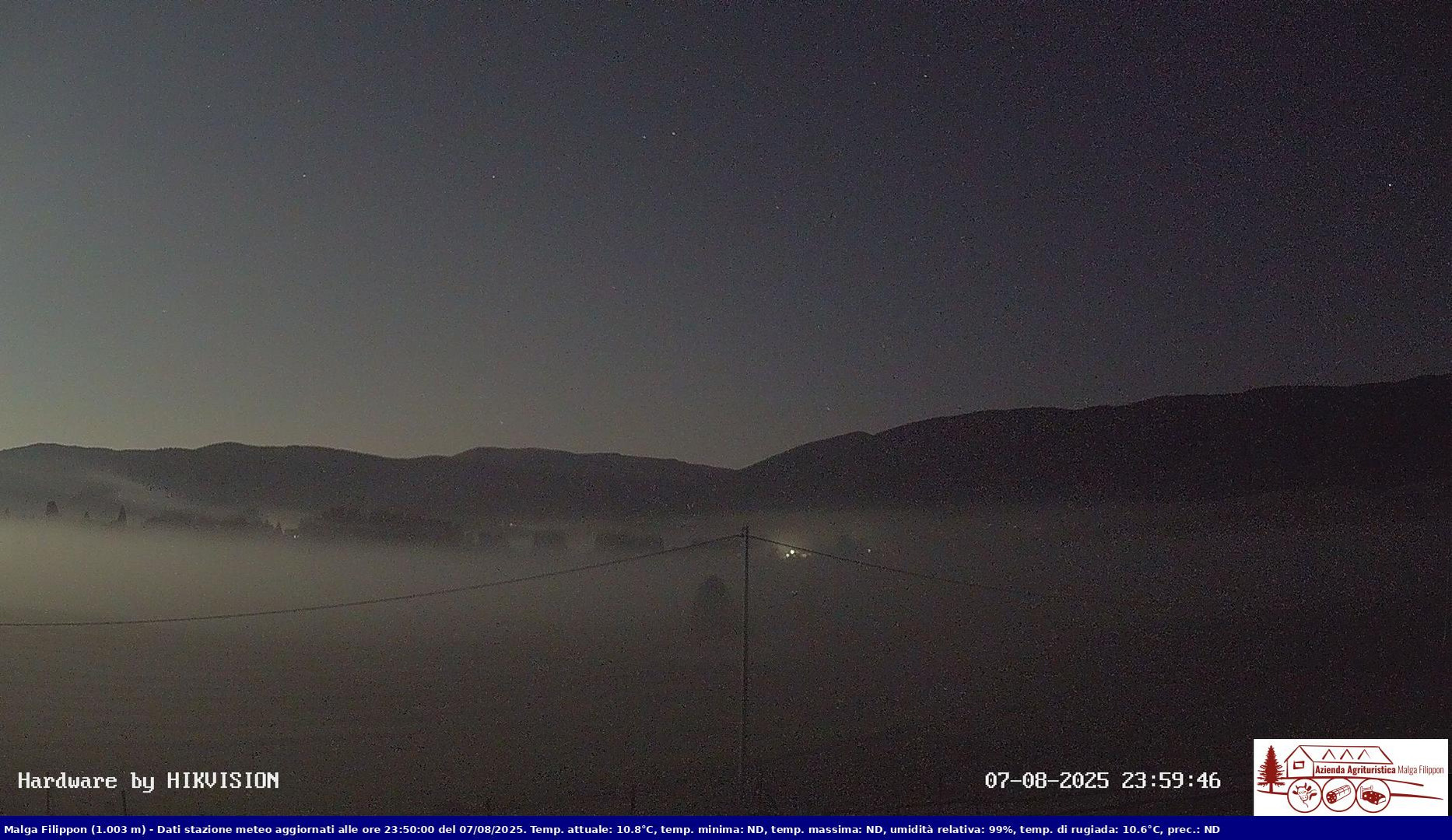 time-lapse frame, Pian Cansiglio - Agriturismo Malga Filippon webcam