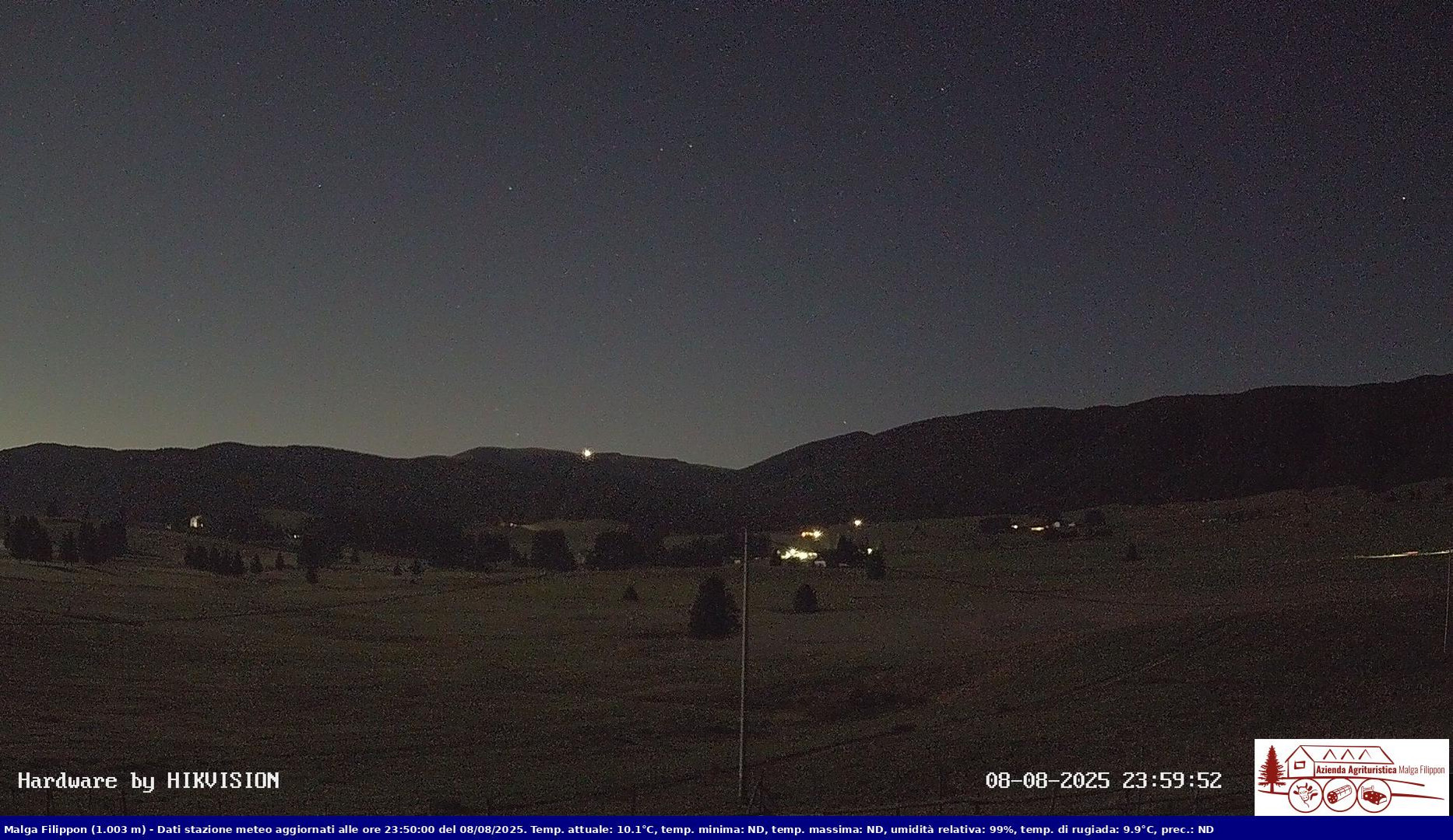 time-lapse frame, Pian Cansiglio - Agriturismo Malga Filippon webcam