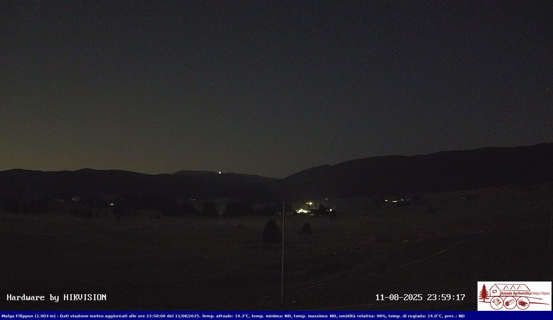 time-lapse frame, Pian Cansiglio - Agriturismo Malga Filippon webcam