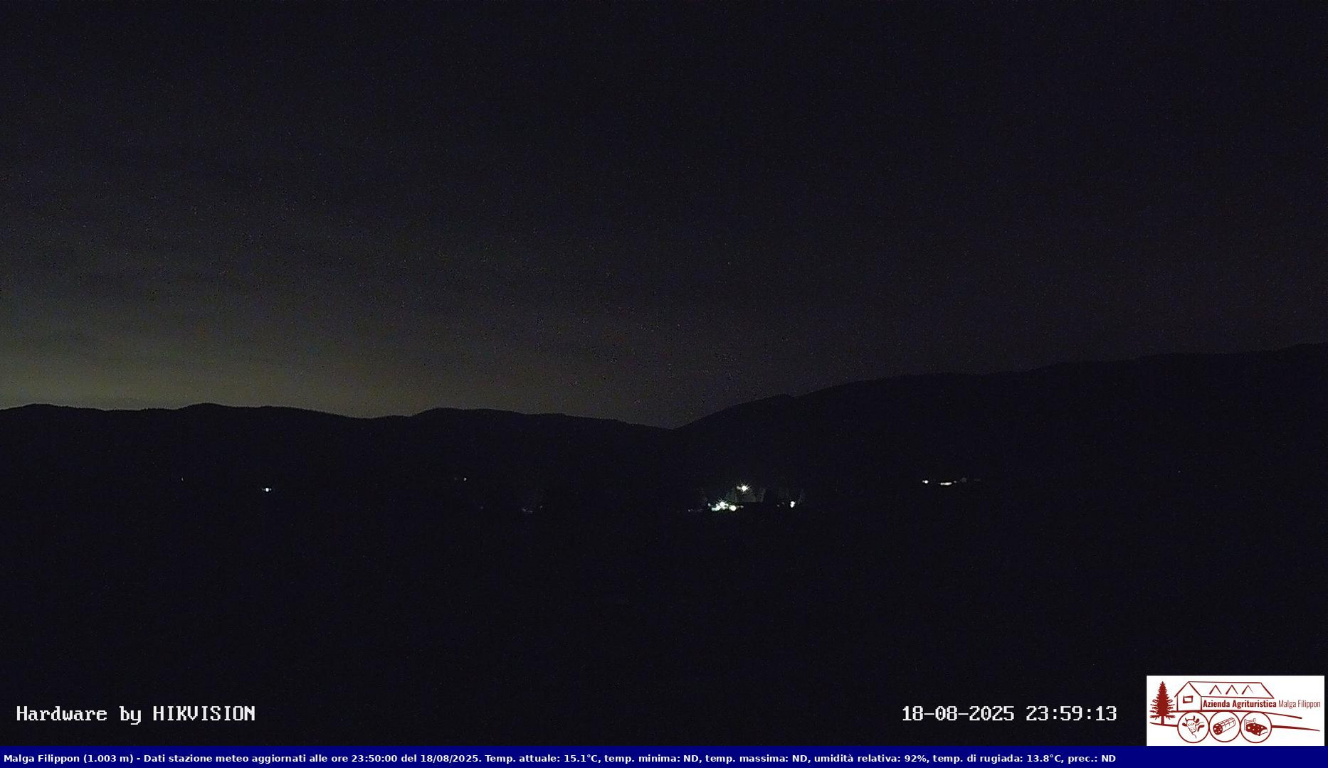 time-lapse frame, Pian Cansiglio - Agriturismo Malga Filippon webcam
