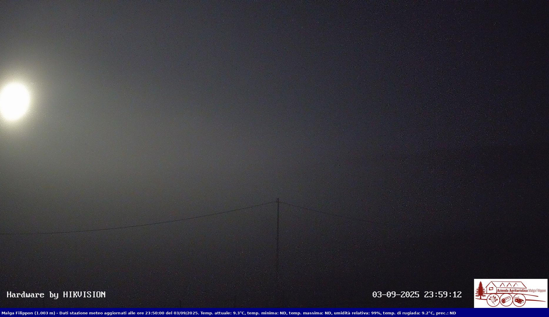 time-lapse frame, Pian Cansiglio - Agriturismo Malga Filippon webcam