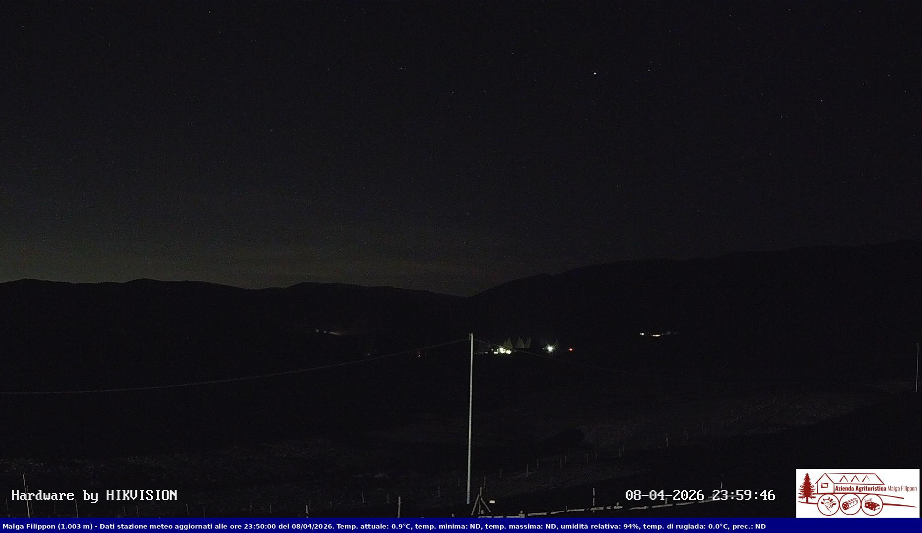 time-lapse frame, Pian Cansiglio - Agriturismo Malga Filippon webcam