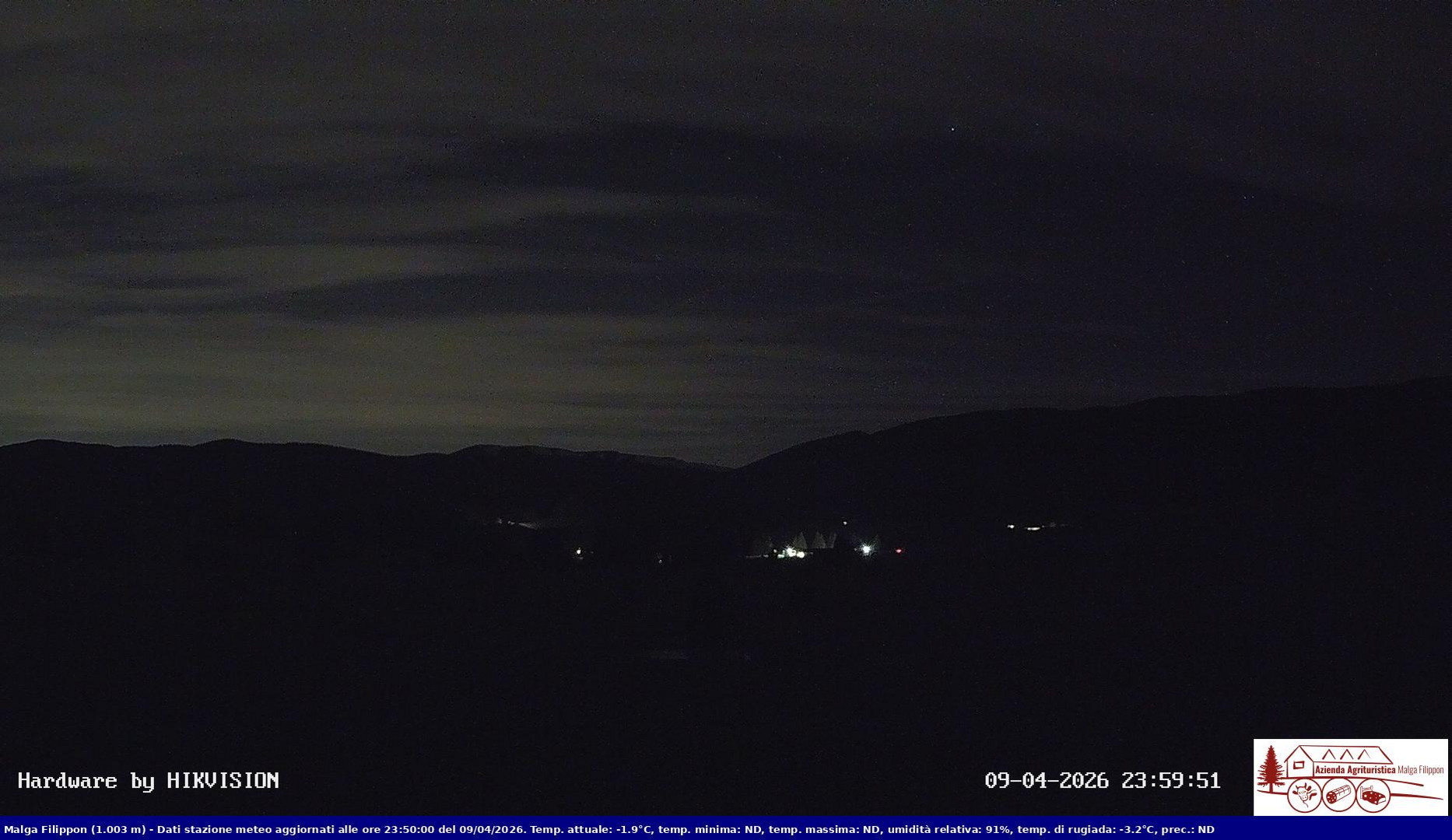 time-lapse frame, Pian Cansiglio - Agriturismo Malga Filippon webcam