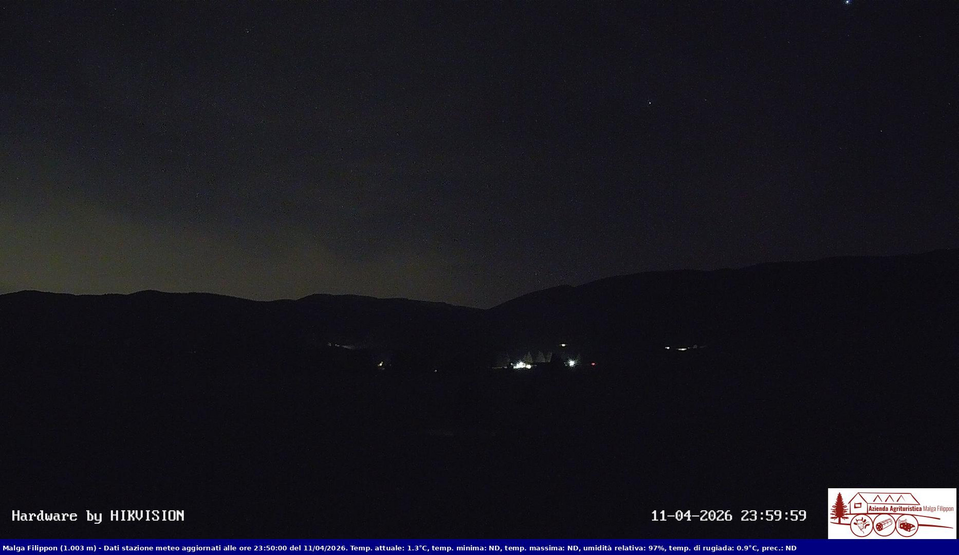 time-lapse frame, Pian Cansiglio - Agriturismo Malga Filippon webcam