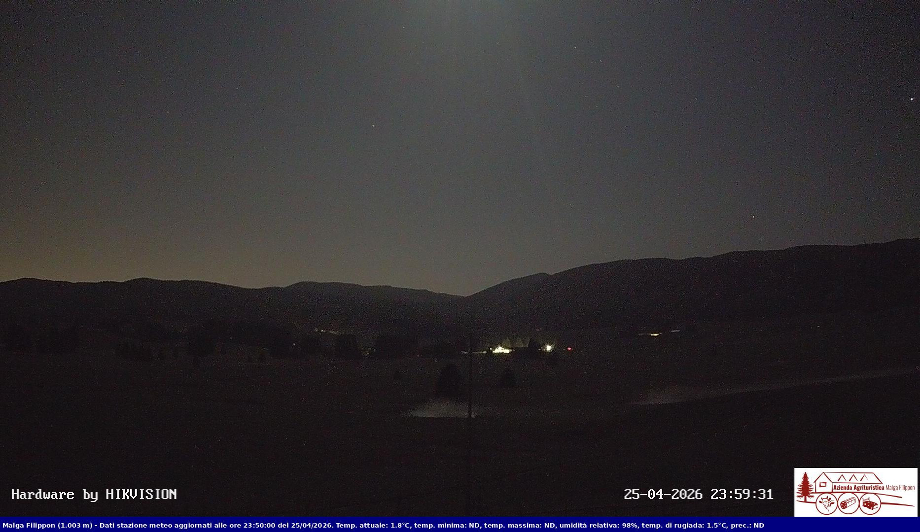 time-lapse frame, Pian Cansiglio - Agriturismo Malga Filippon webcam