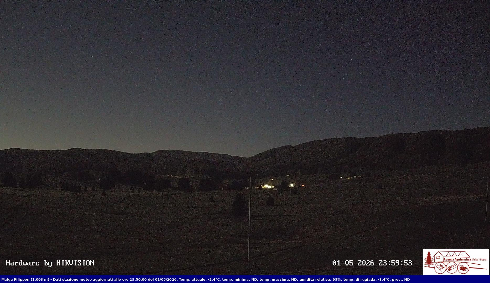 time-lapse frame, Pian Cansiglio - Agriturismo Malga Filippon webcam