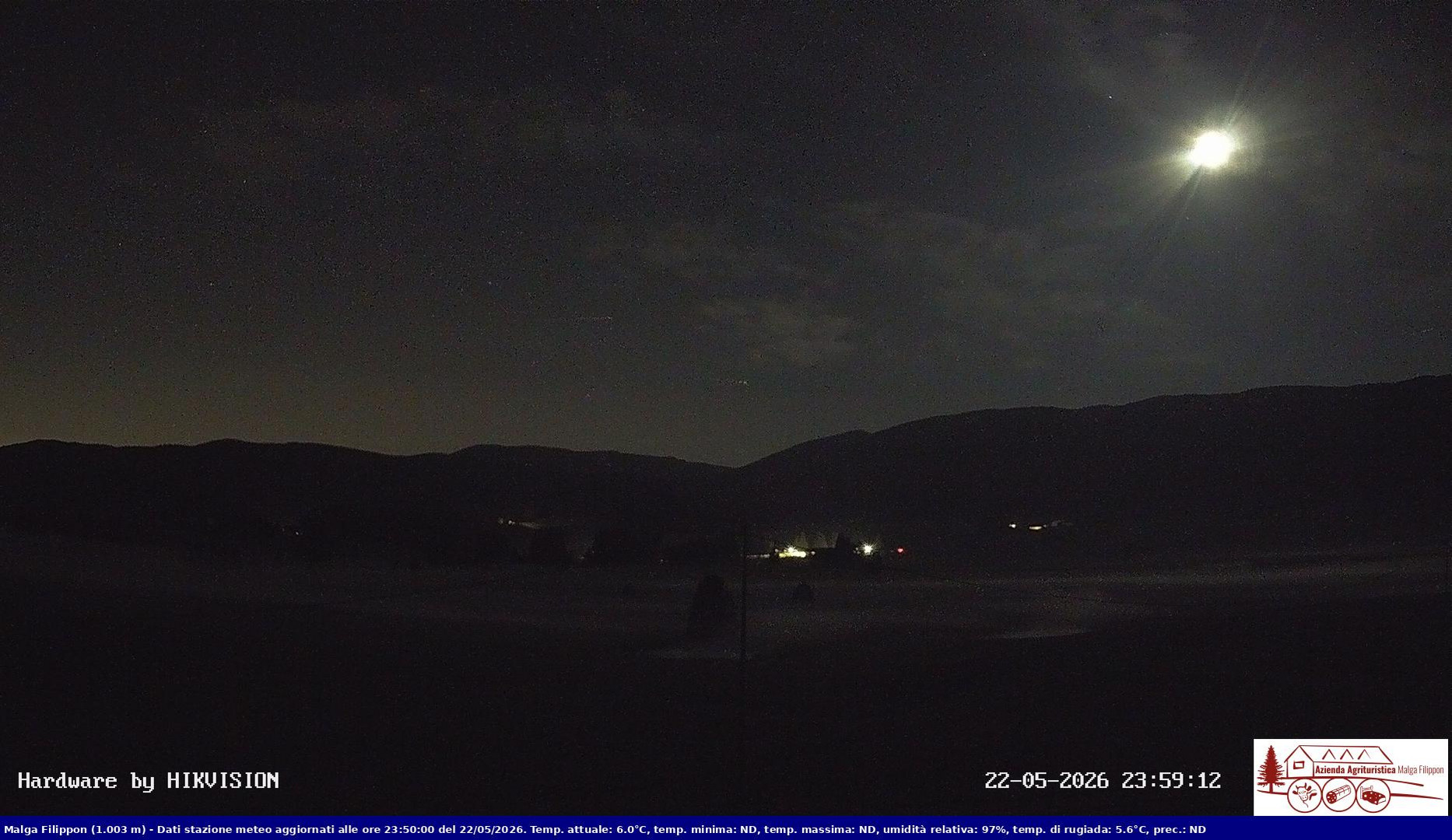 time-lapse frame, Pian Cansiglio - Agriturismo Malga Filippon webcam
