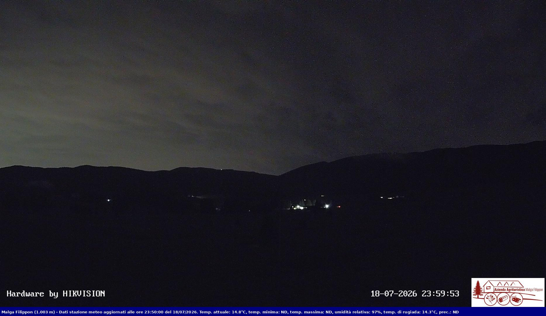 time-lapse frame, Pian Cansiglio - Agriturismo Malga Filippon webcam