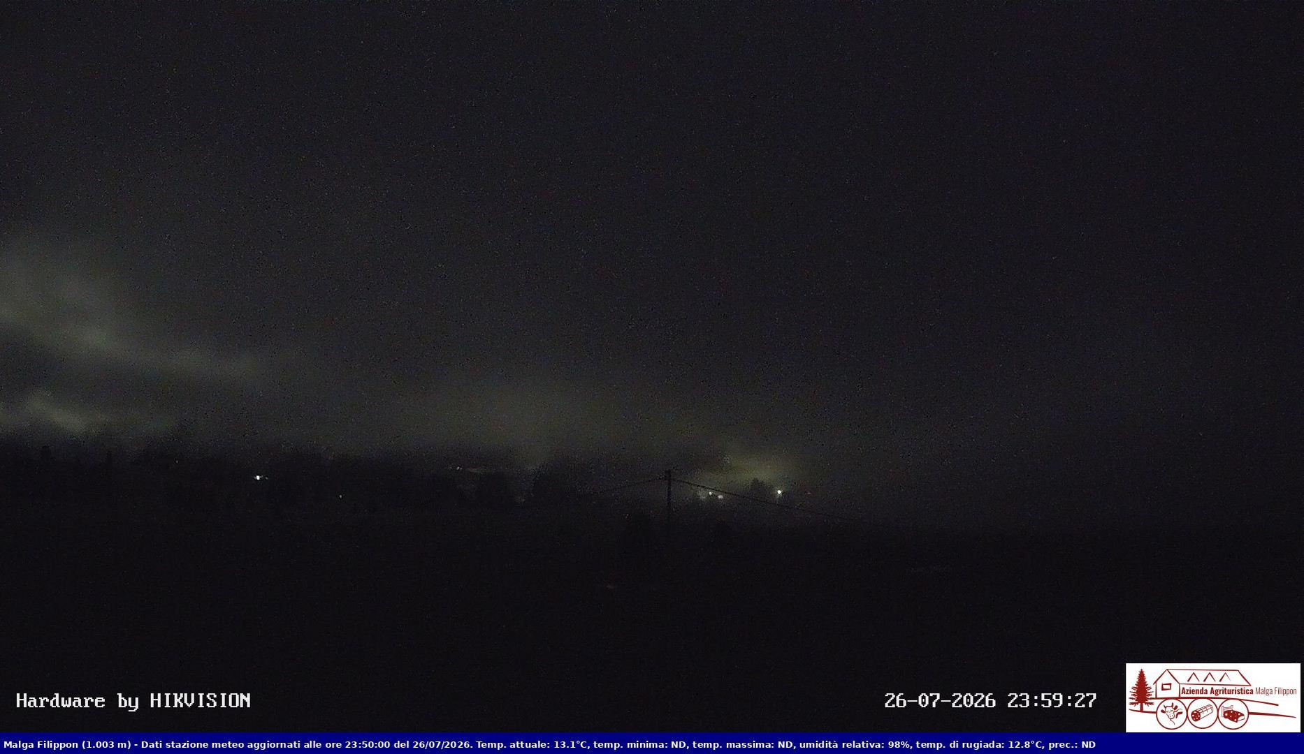 time-lapse frame, Pian Cansiglio - Agriturismo Malga Filippon webcam