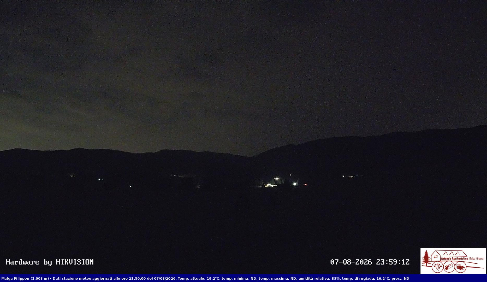 time-lapse frame, Pian Cansiglio - Agriturismo Malga Filippon webcam
