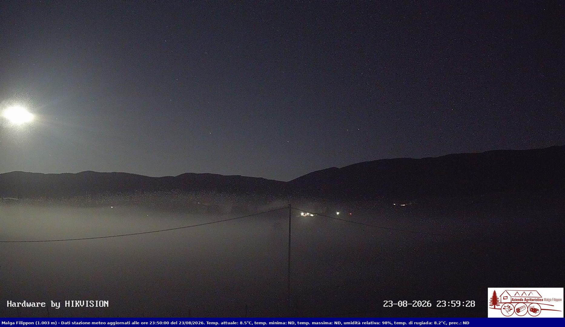 time-lapse frame, Pian Cansiglio - Agriturismo Malga Filippon webcam
