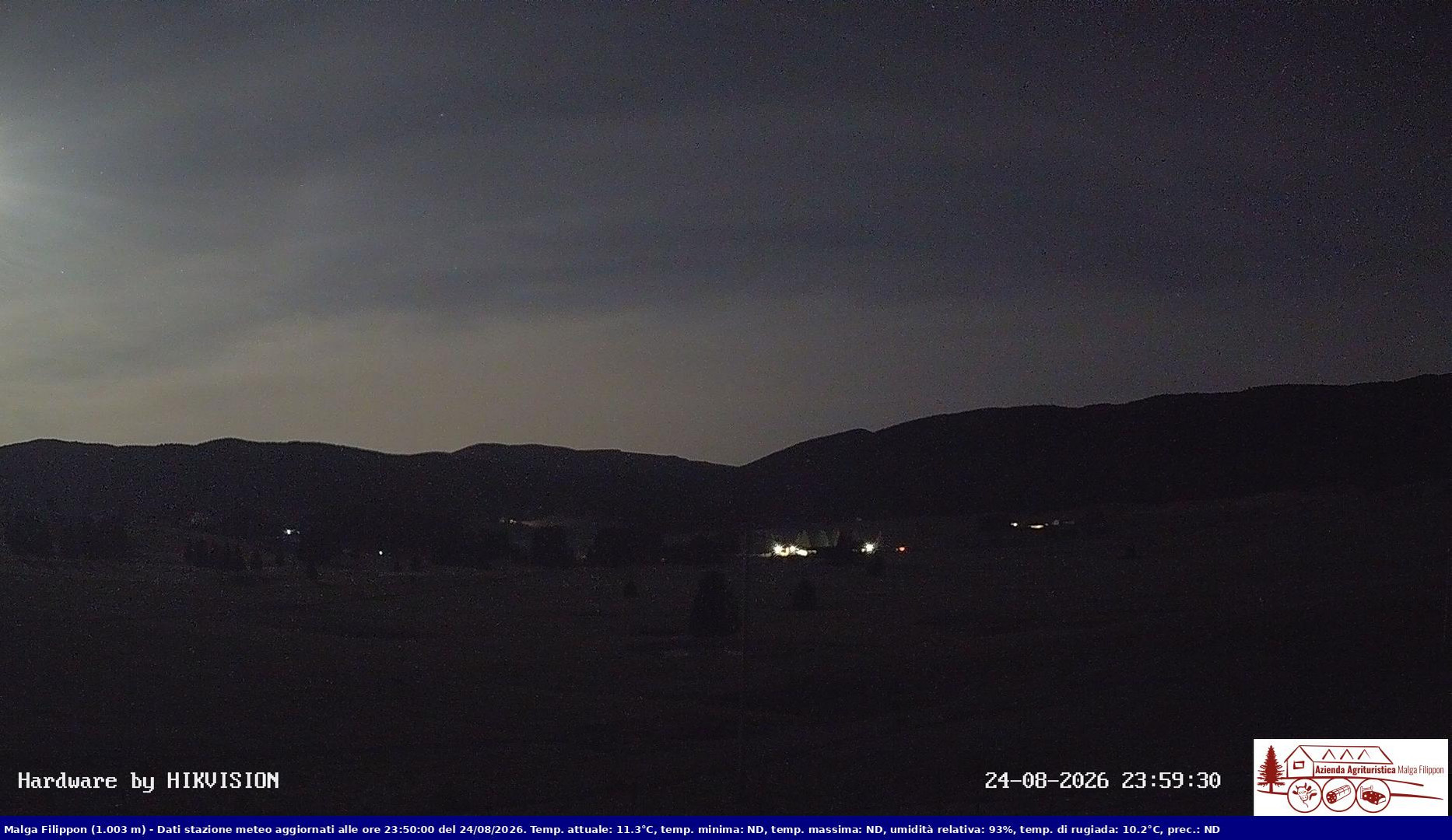 time-lapse frame, Pian Cansiglio - Agriturismo Malga Filippon webcam