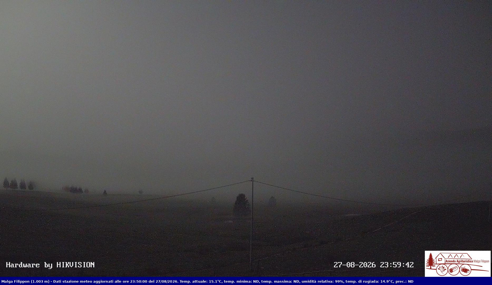 time-lapse frame, Pian Cansiglio - Agriturismo Malga Filippon webcam