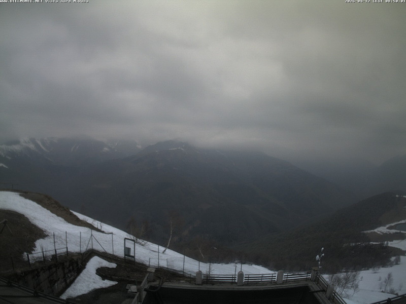 time-lapse frame, Bielmonte M. Marca vista M. Rosa e Valsessera webcam