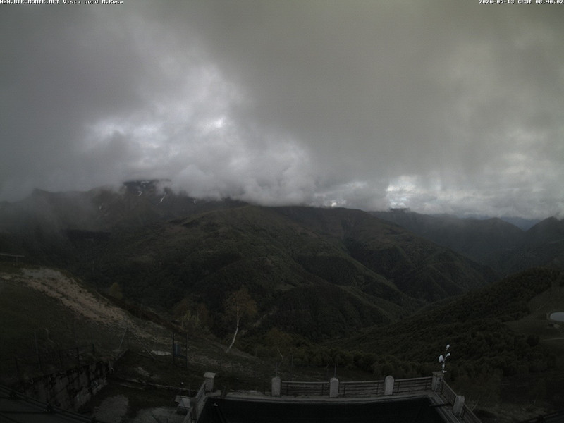 time-lapse frame, Bielmonte M. Marca vista M. Rosa e Valsessera webcam