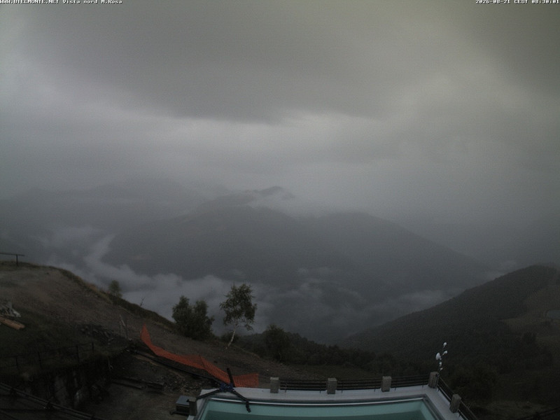time-lapse frame, Bielmonte M. Marca vista M. Rosa e Valsessera webcam