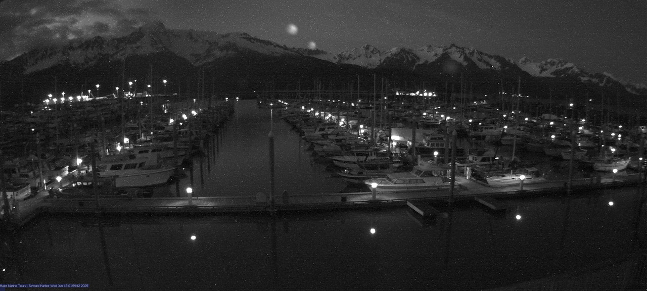 time-lapse frame, Seward Harbor webcam