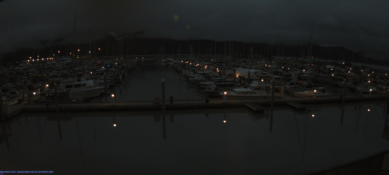 time-lapse frame, Seward Harbor webcam