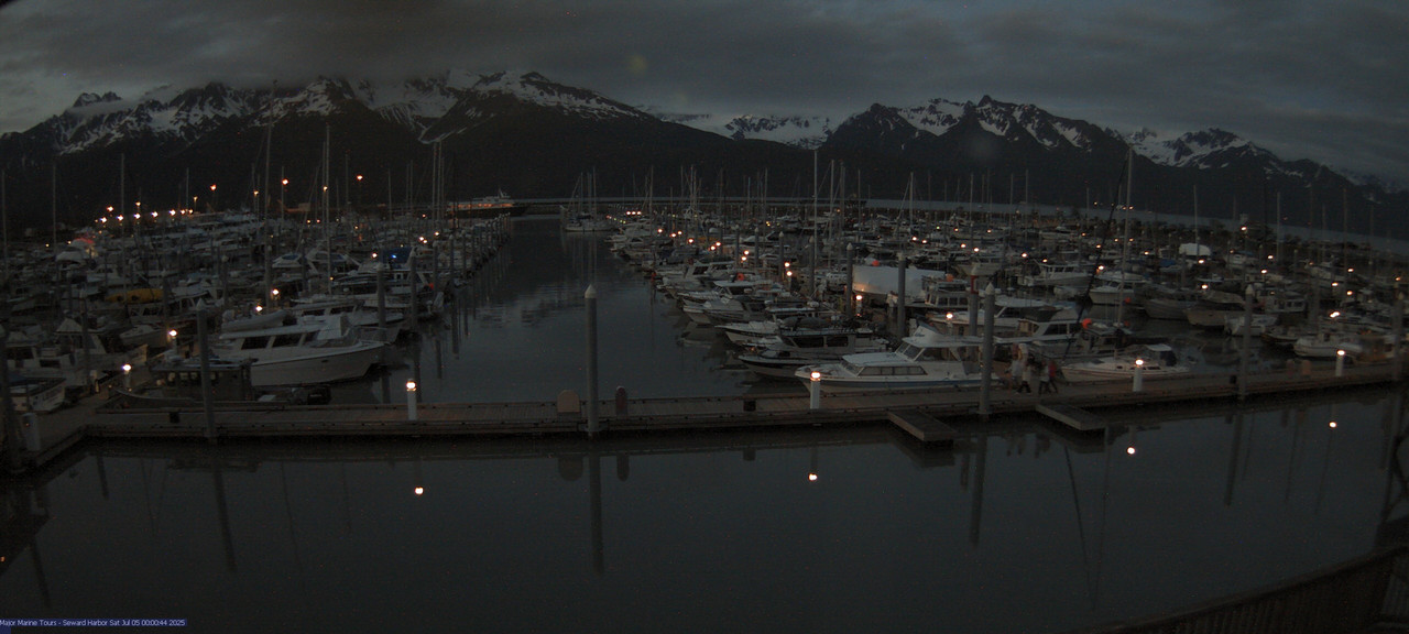 time-lapse frame, Seward Harbor webcam
