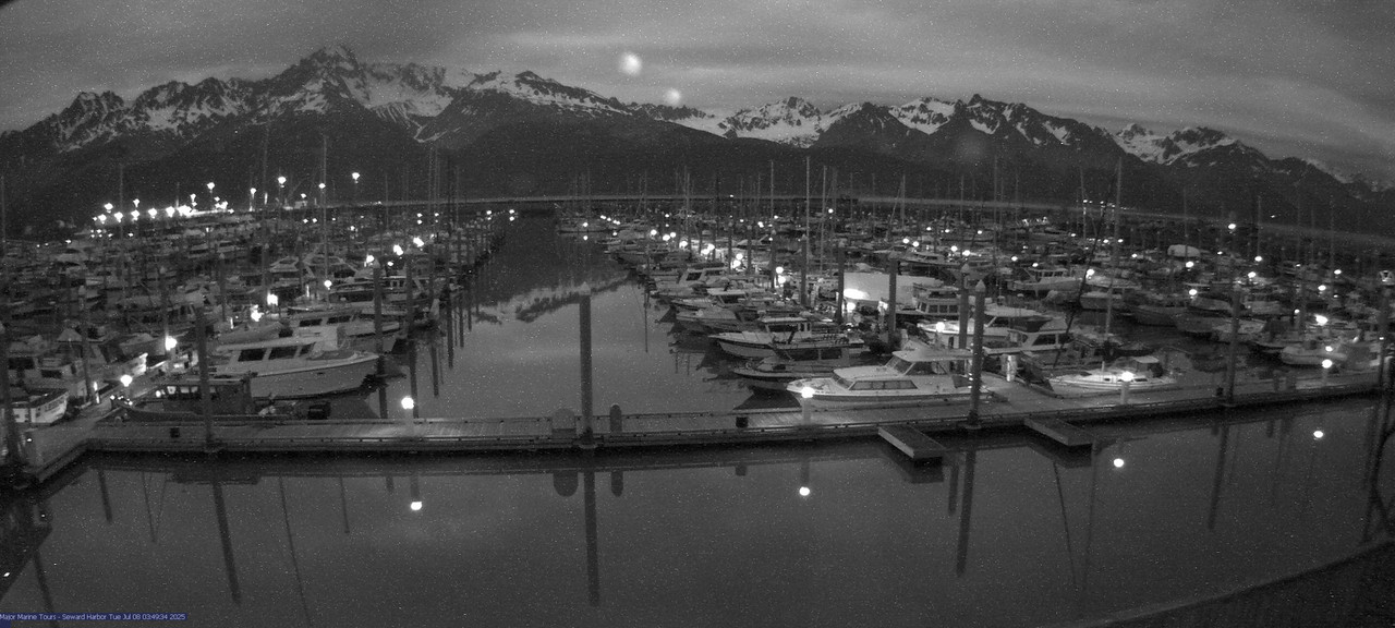 time-lapse frame, Seward Harbor webcam