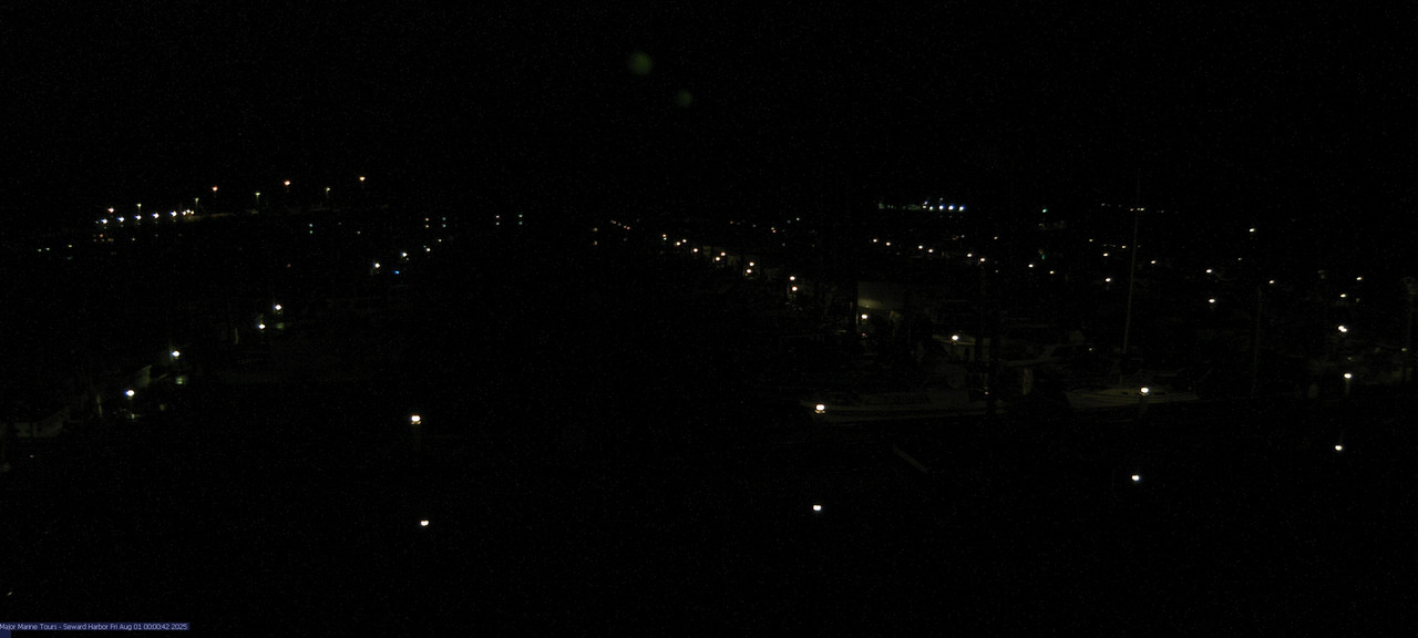 time-lapse frame, Seward Harbor webcam