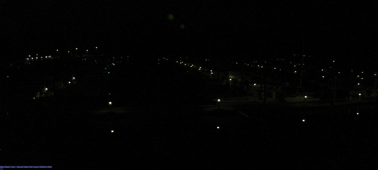 time-lapse frame, Seward Harbor webcam