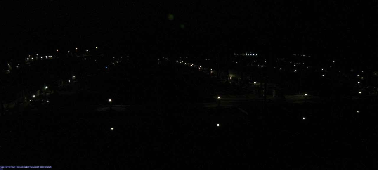 time-lapse frame, Seward Harbor webcam