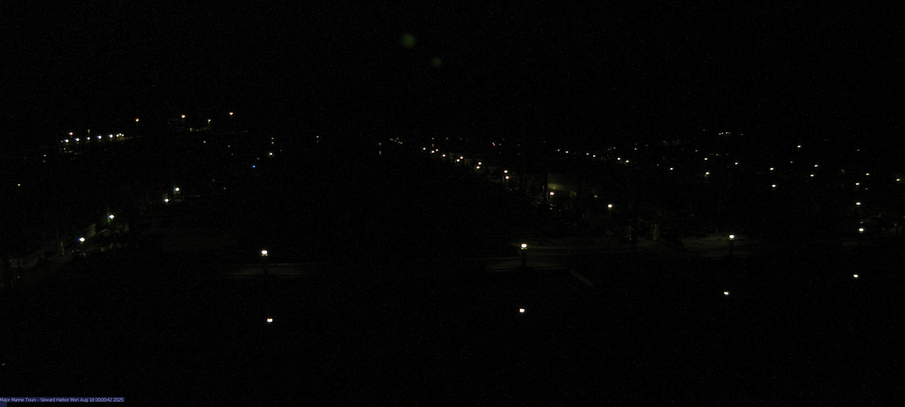 time-lapse frame, Seward Harbor webcam