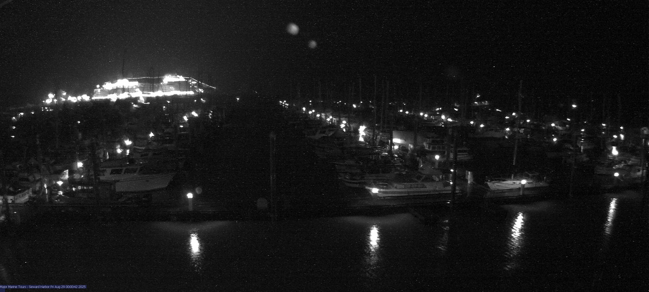 time-lapse frame, Seward Harbor webcam