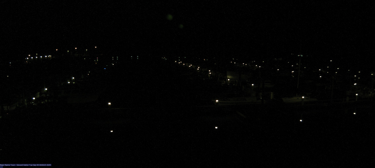 time-lapse frame, Seward Harbor webcam