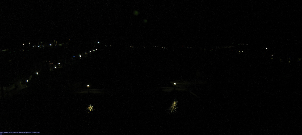 time-lapse frame, Seward Harbor webcam