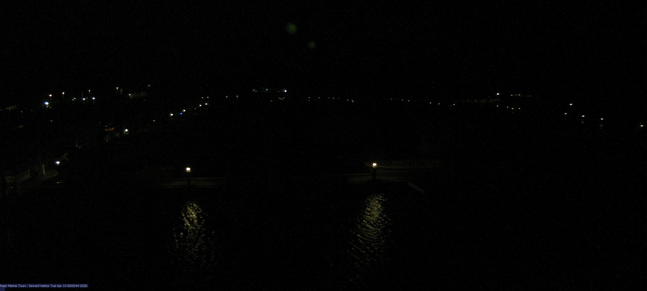 time-lapse frame, Seward Harbor webcam